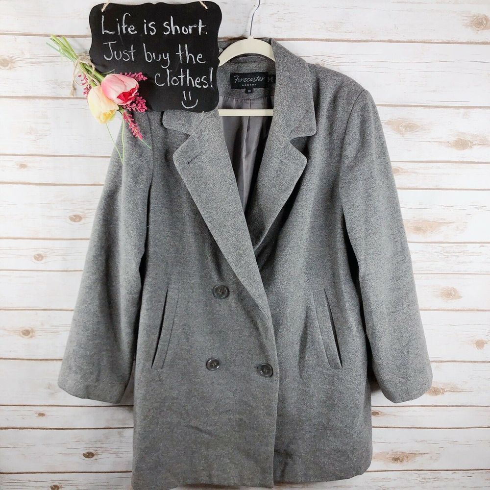 Forecaster Of Boston Coat Size 10 Wool Blend - Picture 1 of 8